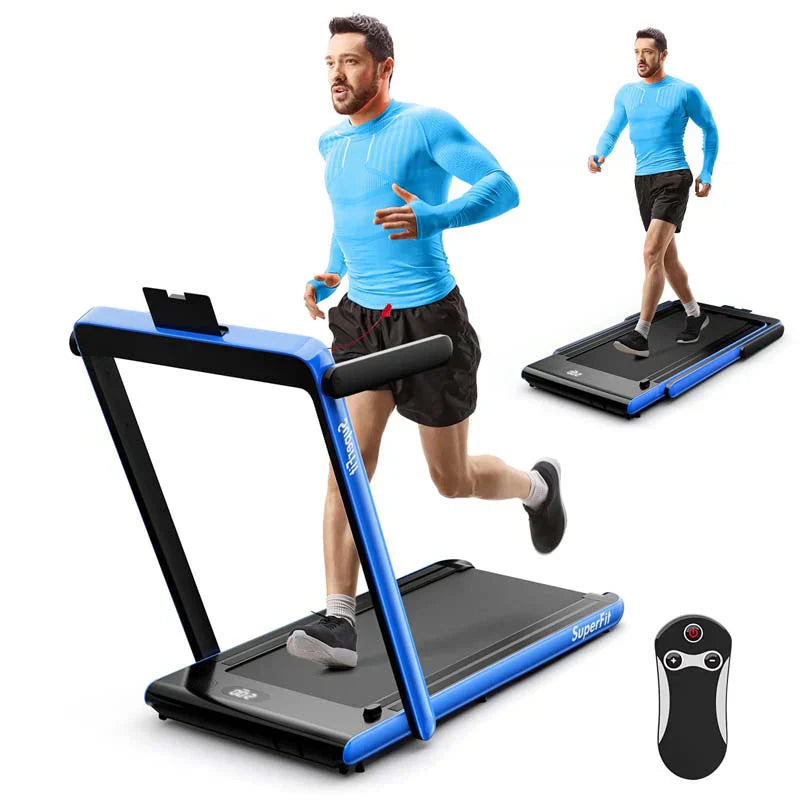 2.5HP 2-in-1 Folding Under Desk Treadmill with Speaker APP Remote Control, Portable Walking Jogging Machine for Home Gym Office 7