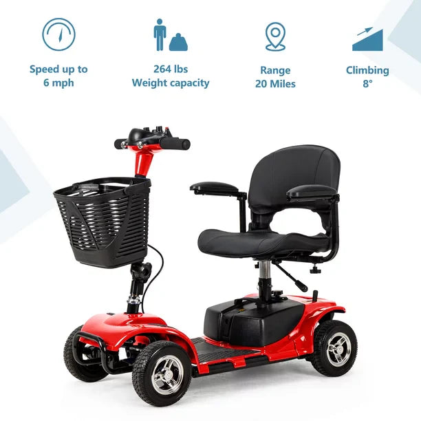 UltraLite Mobility 4-Wheel Scooter, Portable & Lightweight, 14-Mile Range, Model A898 7