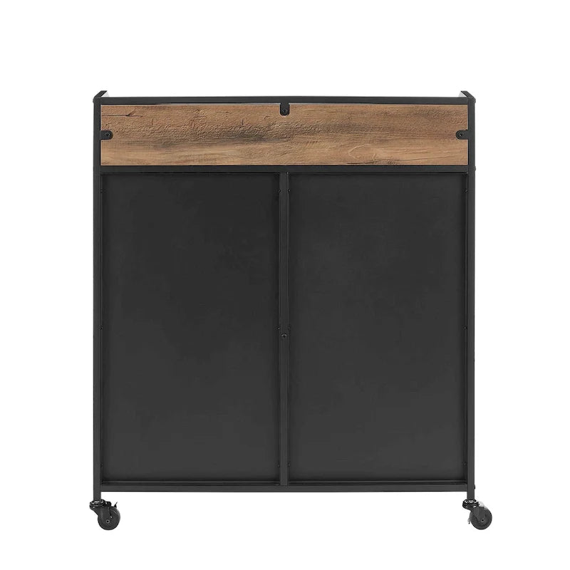 Middlebrook Pierpont Industrial-Style Mesh Bar Cabinet 8