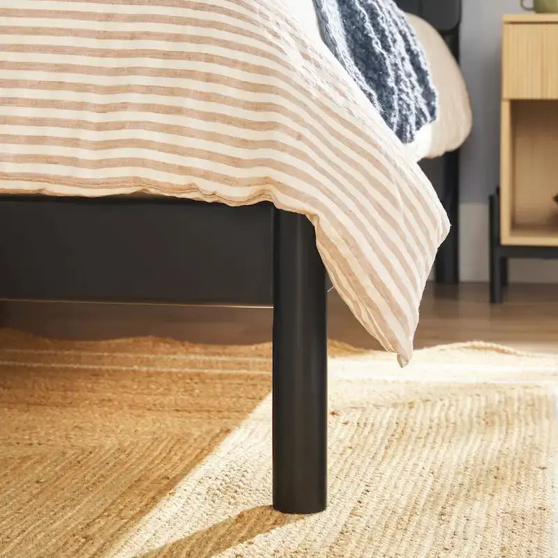 Modern King Bed with Slatted Headboard by Middlebrook Designs 4