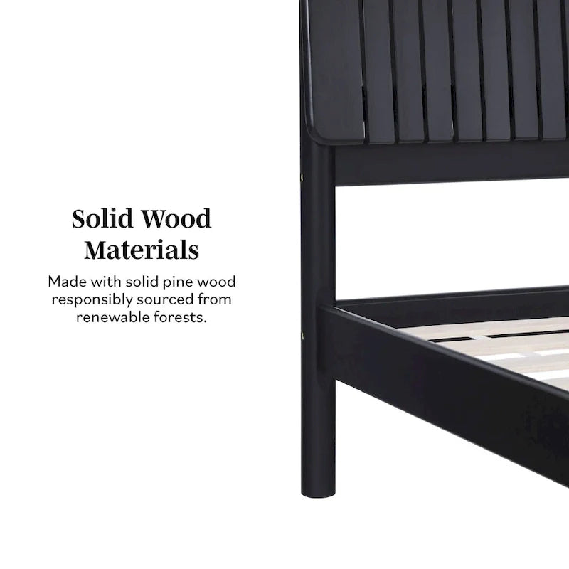 Modern King Bed with Slatted Headboard by Middlebrook Designs 7