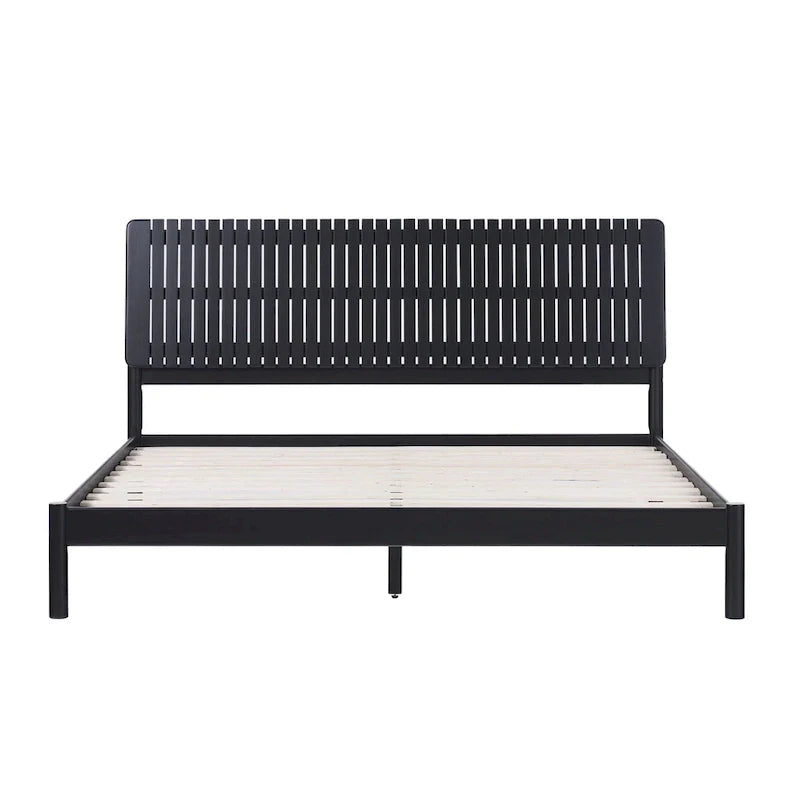 Modern King Bed with Slatted Headboard by Middlebrook Designs 10