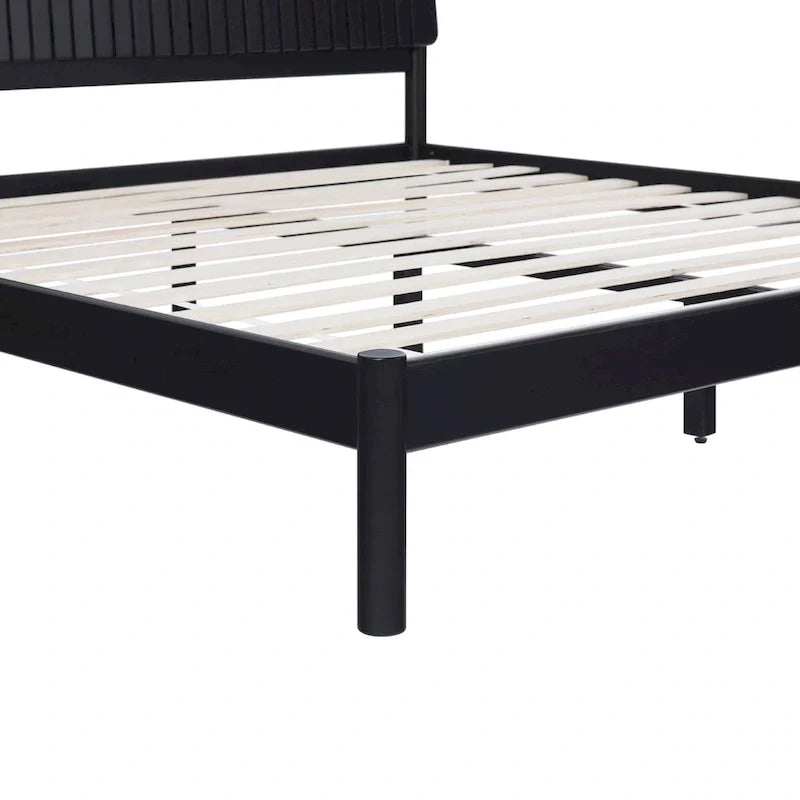 Modern King Bed with Slatted Headboard by Middlebrook Designs 13