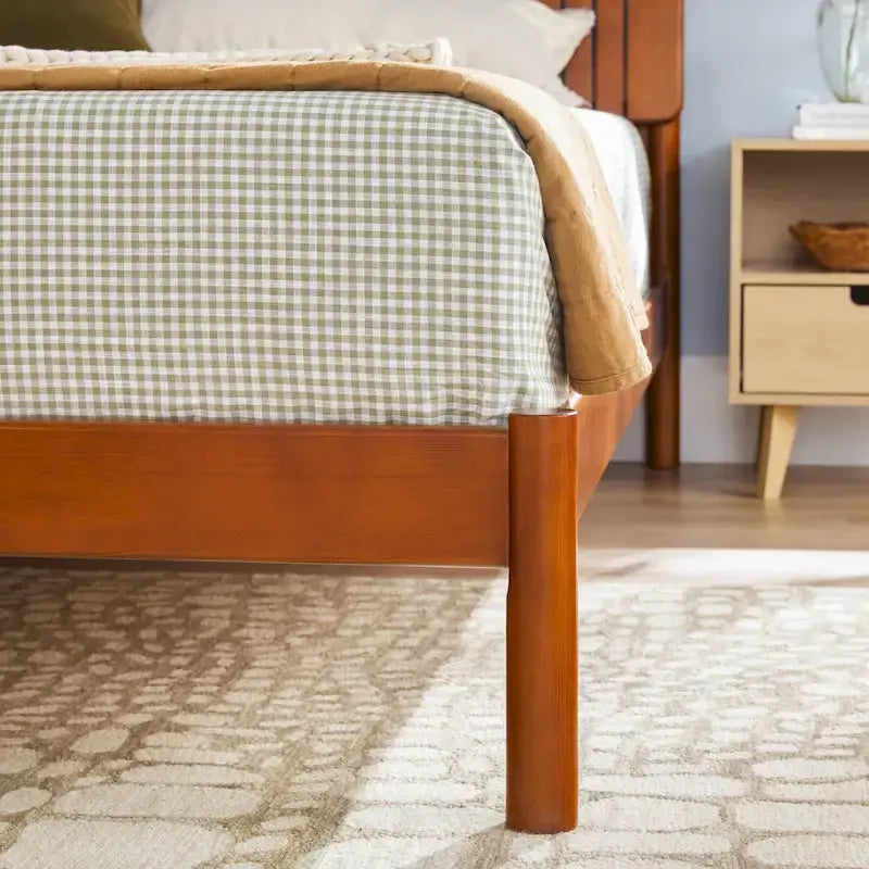Modern King Bed with Slatted Headboard by Middlebrook Designs 18