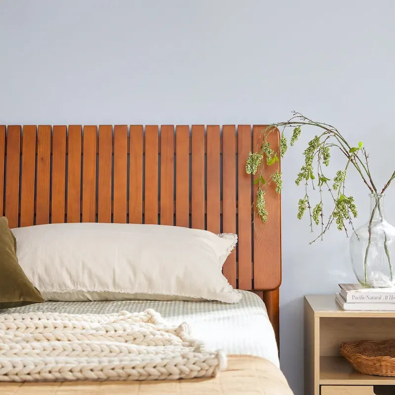 Modern King Bed with Slatted Headboard by Middlebrook Designs 19