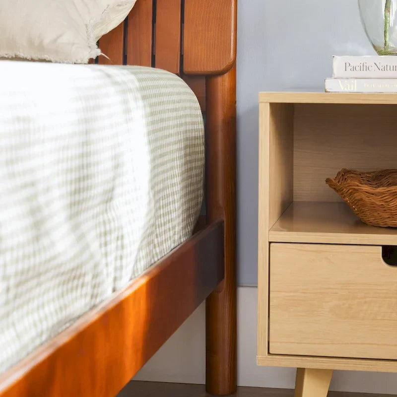 Modern King Bed with Slatted Headboard by Middlebrook Designs 20