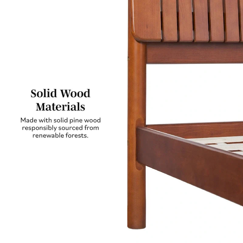 Modern King Bed with Slatted Headboard by Middlebrook Designs 21