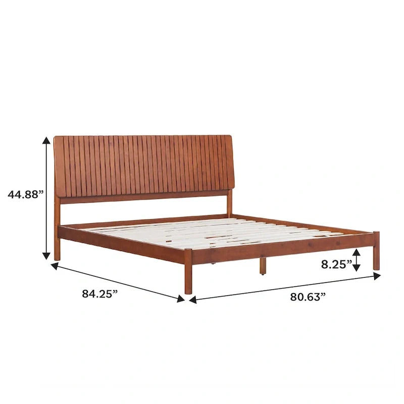 Modern King Bed with Slatted Headboard by Middlebrook Designs 23