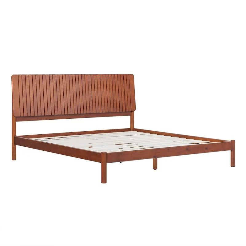 Modern King Bed with Slatted Headboard by Middlebrook Designs 25