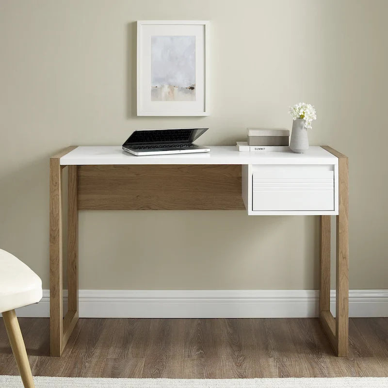 Two-Tone One-Drawer Writing Desk by Middlebrook 18