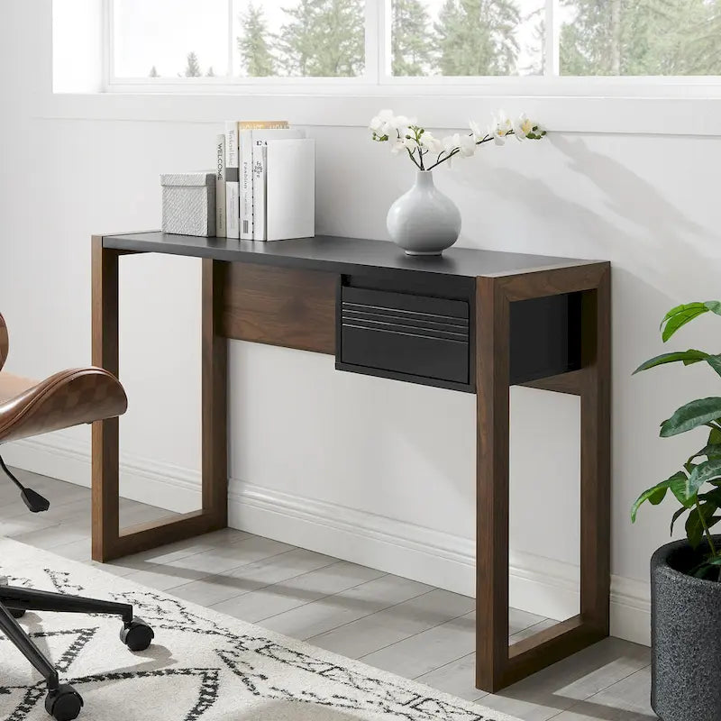 Two-Tone One-Drawer Writing Desk by Middlebrook 11
