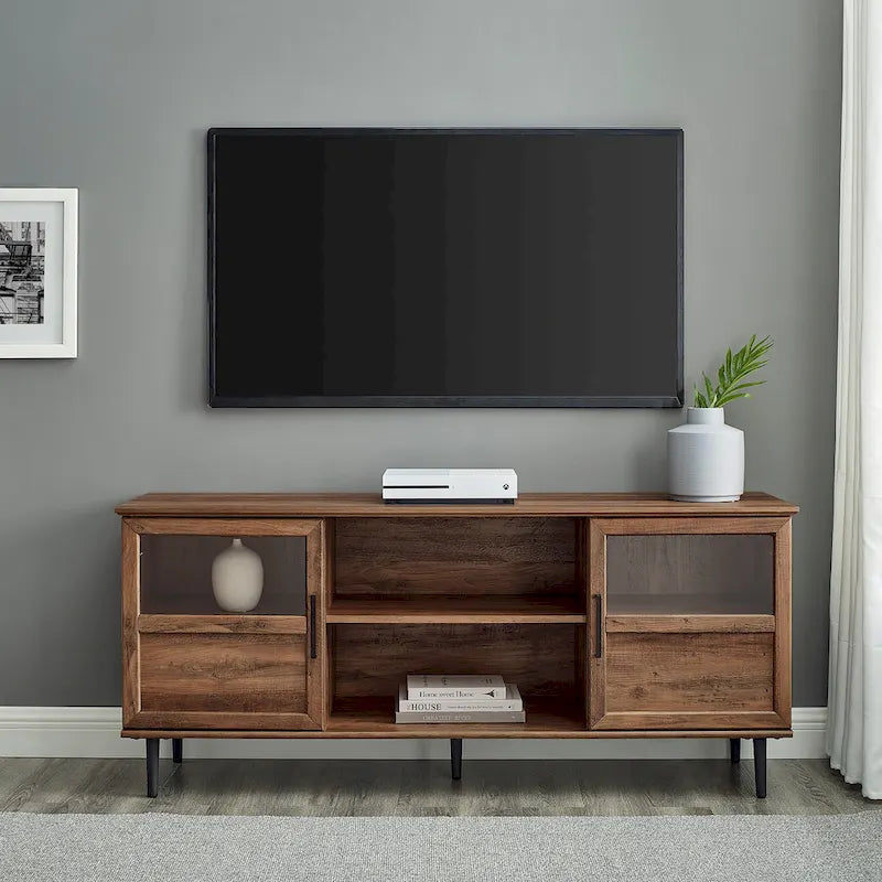 Middlebrook Jularbo 58-Inch Dual-Door Split Panel TV Stand 1
