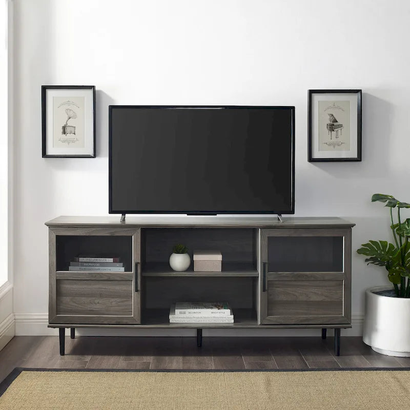 Middlebrook Jularbo 58-Inch Dual-Door Split Panel TV Stand 3
