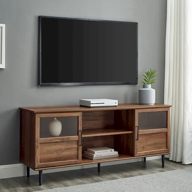 Middlebrook Jularbo 58-Inch Dual-Door Split Panel TV Stand 10