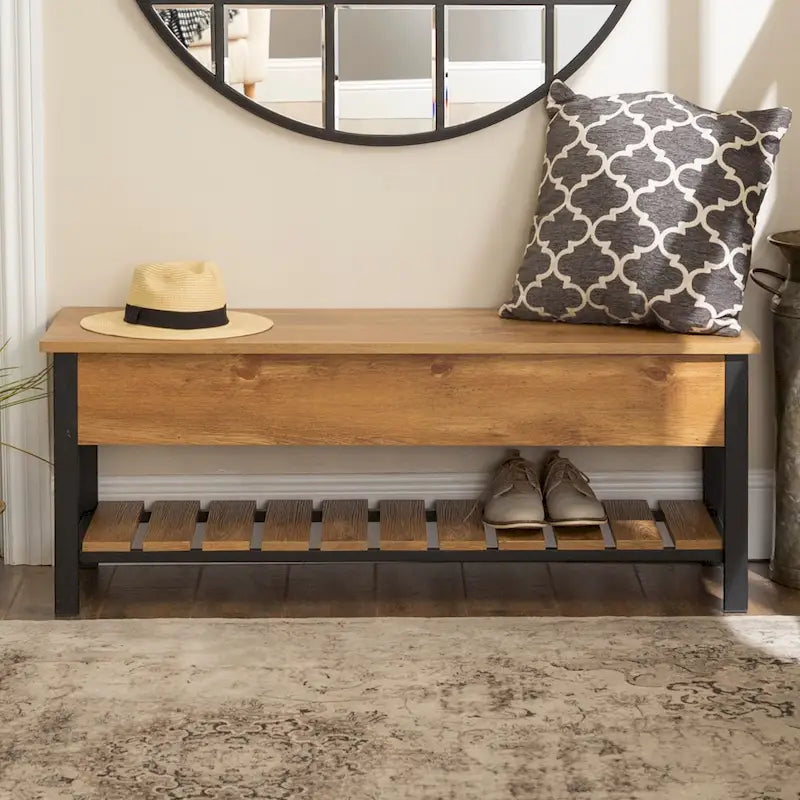 Paradise Hill Lift-Top Storage Bench by Middlebrook Designs 35