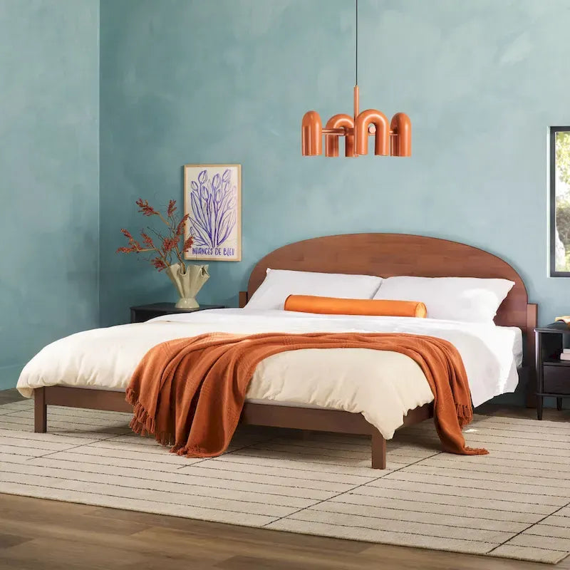 Solid Pine King Bed with Arched Headboard by Middlebrook Designs 4