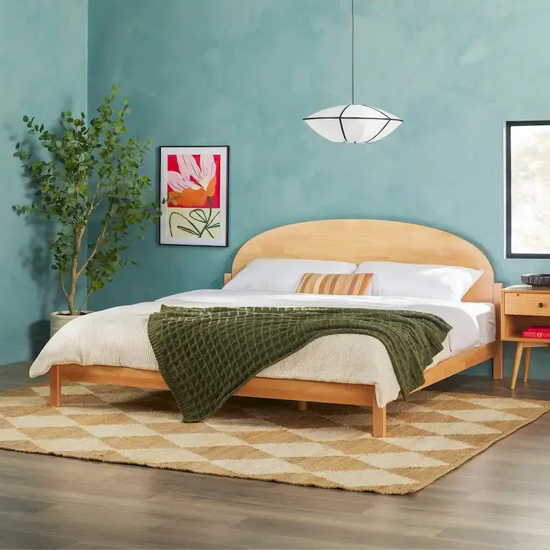 Solid Pine King Bed with Arched Headboard by Middlebrook Designs 15