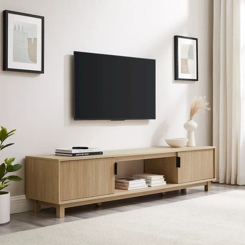 Middlebrook Designs Contemporary 70-Inch TV Stand with Fluted Doors 5