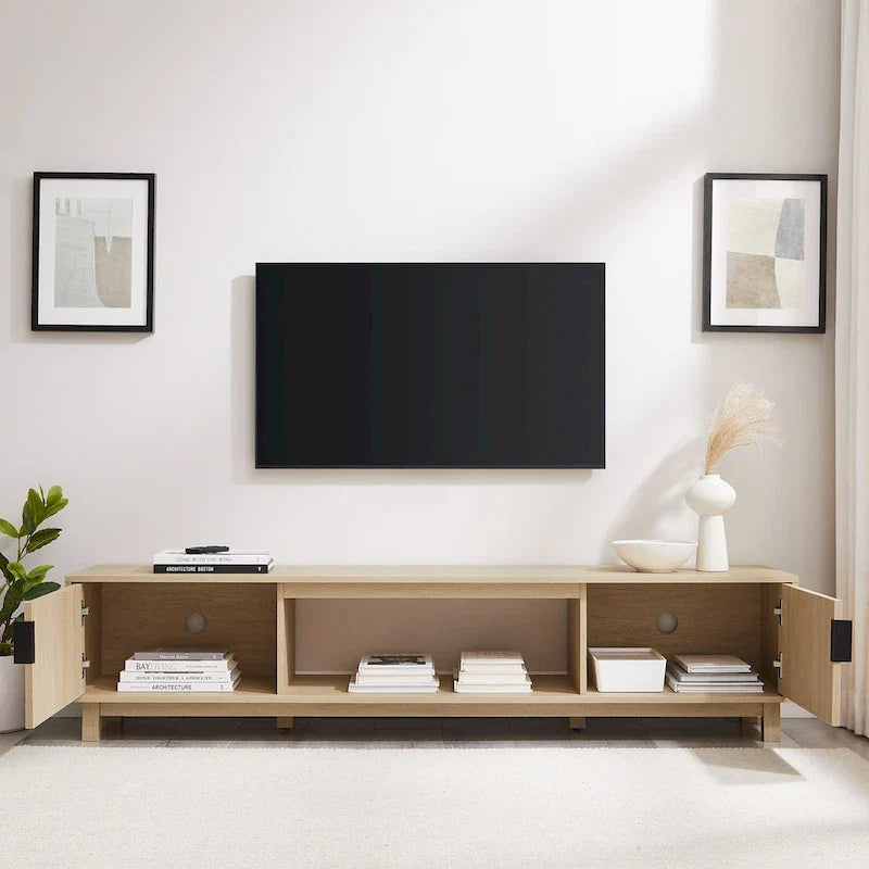 Middlebrook Designs Contemporary 70-Inch TV Stand with Fluted Doors 7