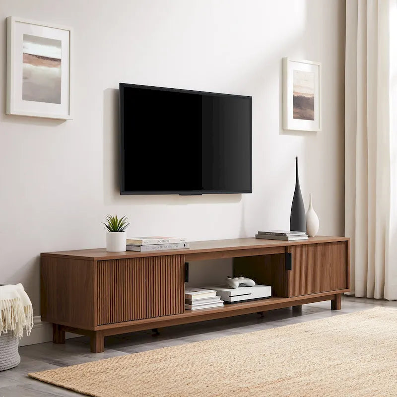 Middlebrook Designs Contemporary 70-Inch TV Stand with Fluted Doors 17