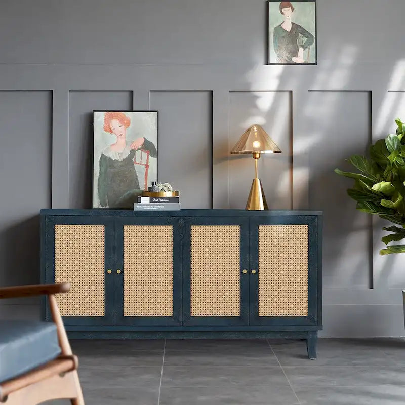 Rattan Storage Sideboard Cabinet 1