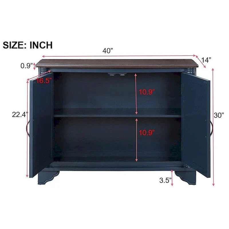 40-Inch Dresser Table with Adjustable Storage Shelves 7