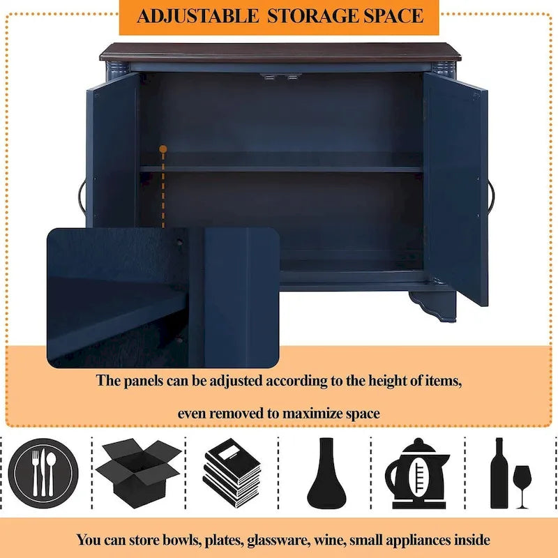 40-Inch Dresser Table with Adjustable Storage Shelves 8