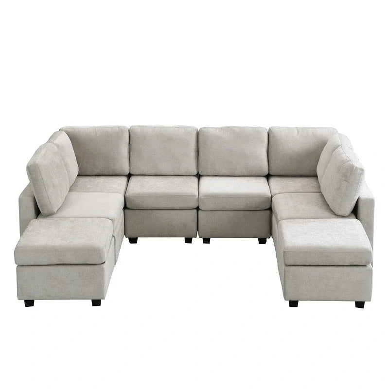 103-Inch Convertible Sectional Sofa Bed 13