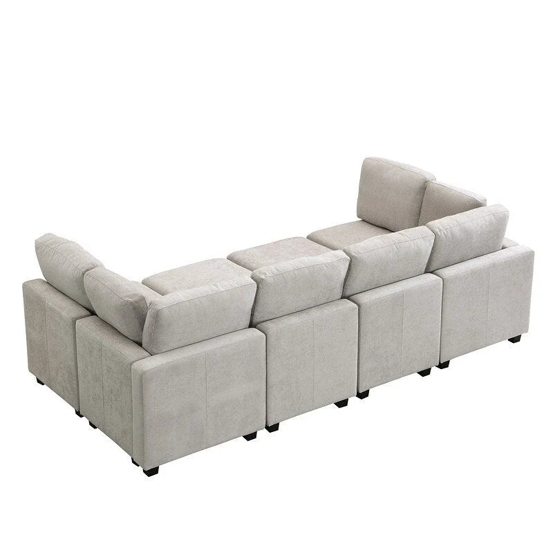 103-Inch Convertible Sectional Sofa Bed 18