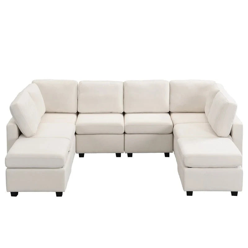 103-Inch Convertible Sectional Sofa Bed 29