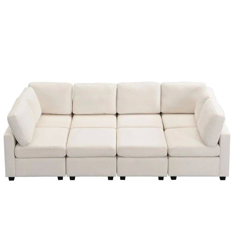 103-Inch Convertible Sectional Sofa Bed 31
