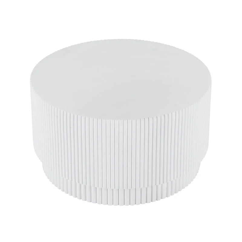 15.72-Inch Nordic H-Barrel Coffee Table - Simple Design for Indoor and Outdoor Use, Made from Durable Magnesium Oxide 16