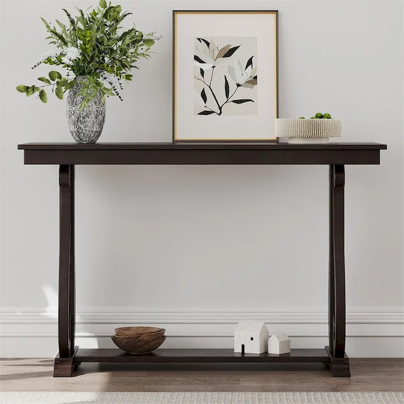 48-Inch Rustic Vintage Console Table - Farmhouse Entryway Furniture 38