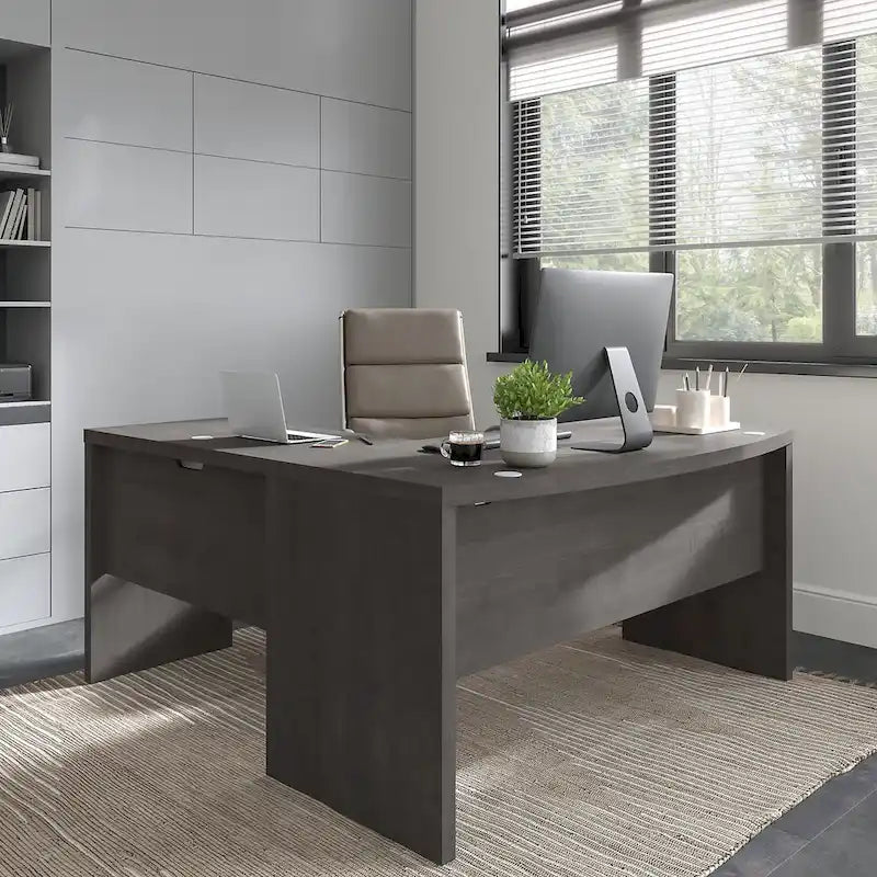 Bush Business Furniture Echo 60W Bow Front Desk 7