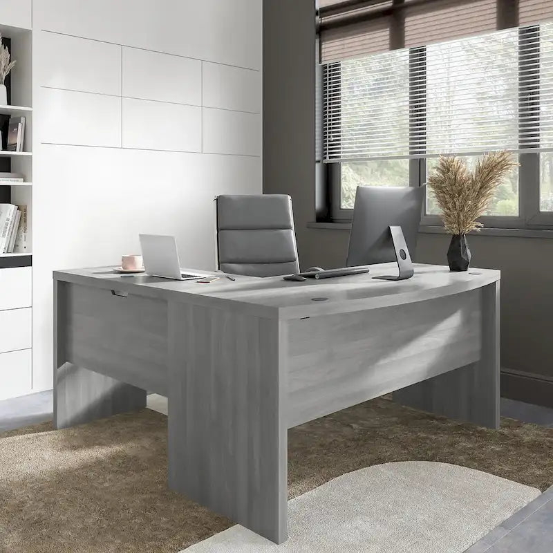 Bush Business Furniture Echo 60W Bow Front Desk 37