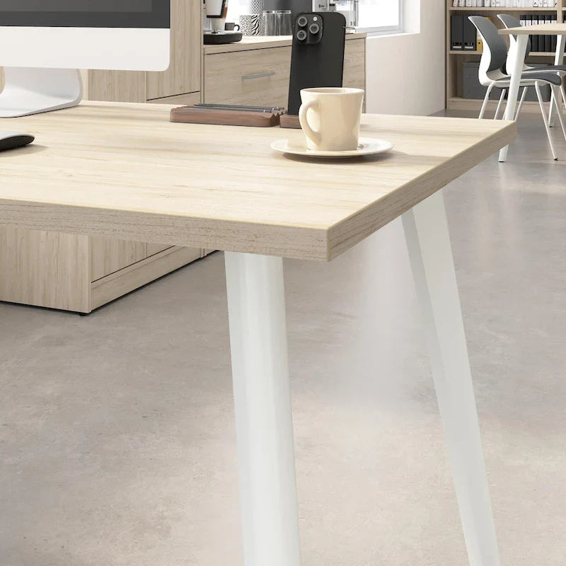 Bush Business Furniture Vista 60-Inch L-Shaped Desk with Storage Cabinet 12