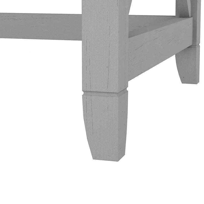 Bush Furniture Key West 60-Inch L-Shaped Desk with Rolling File Cabinet 13