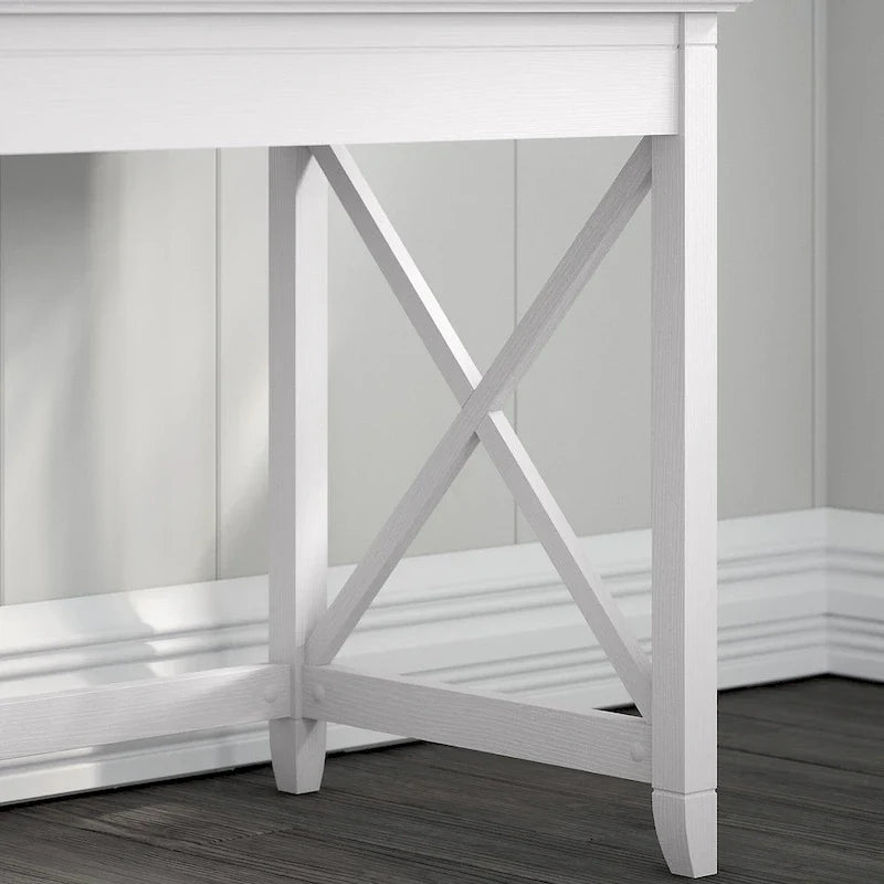 Bush Furniture Key West 60-Inch L-Shaped Desk with Rolling File Cabinet 18