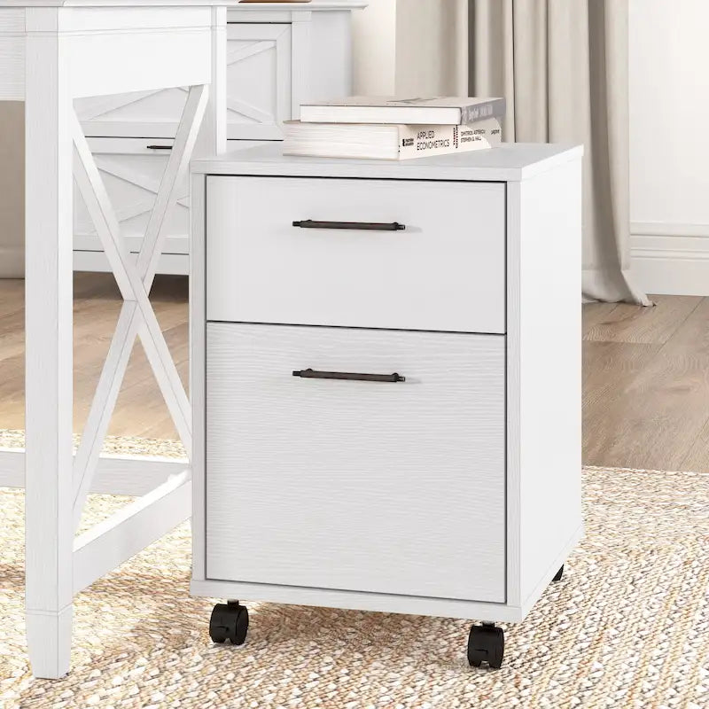 Bush Furniture Key West Mobile File Cabinet with 2 Drawers 43