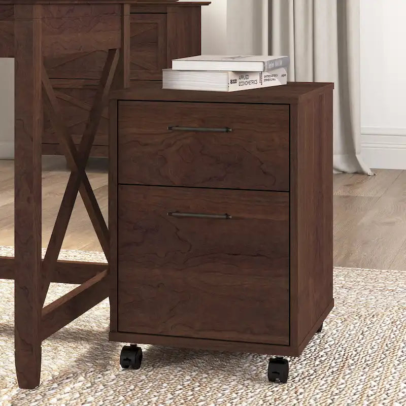 Bush Furniture Key West Mobile File Cabinet with 2 Drawers 44