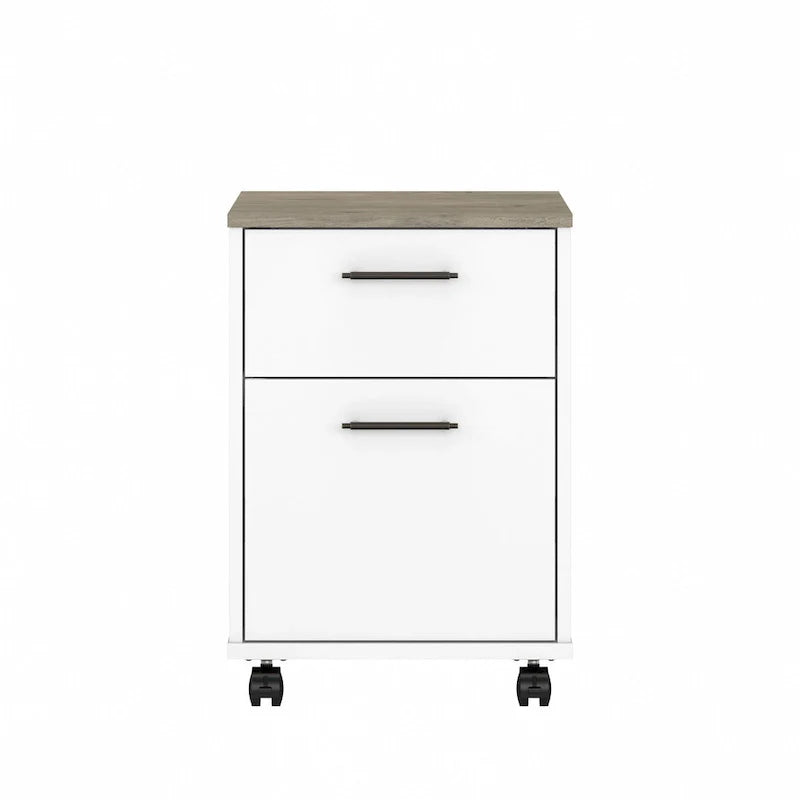 Bush Furniture Key West Mobile File Cabinet with 2 Drawers 24