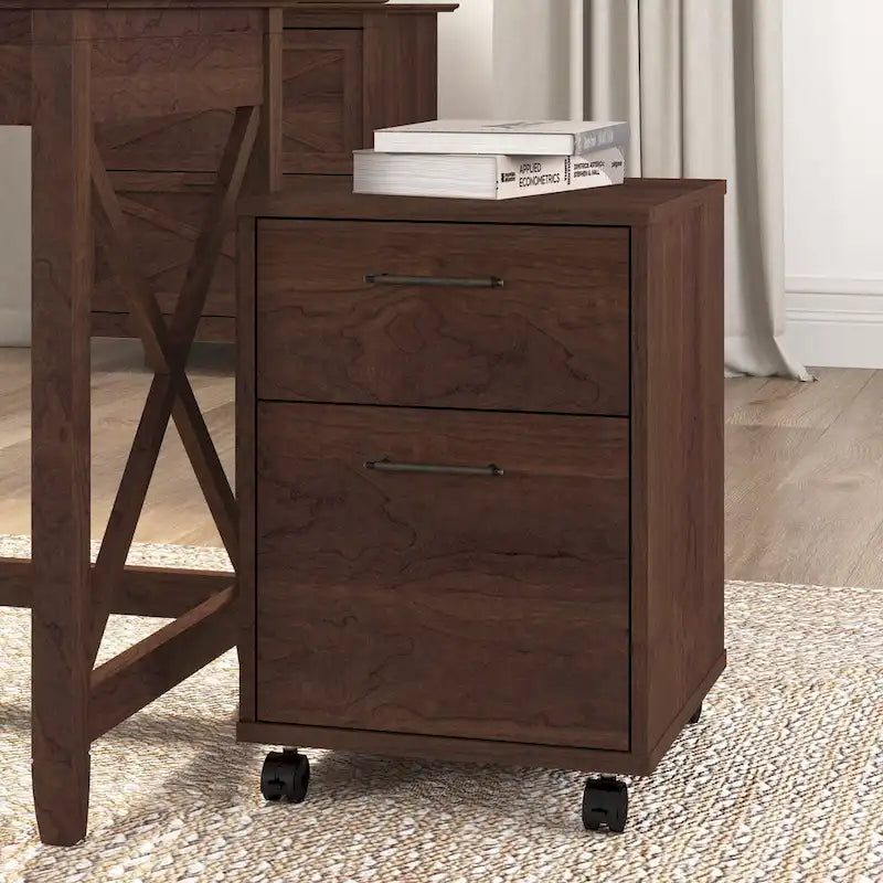 Bush Furniture Key West Mobile File Cabinet with 2 Drawers 41