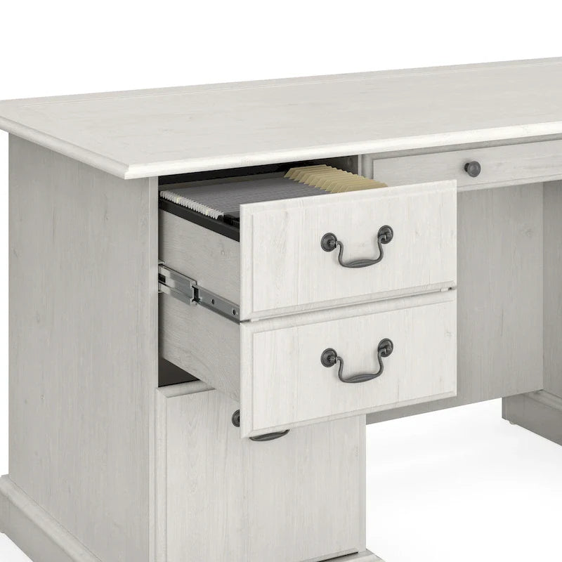 Saratoga Executive Desk with Drawers and Storage by Bush Furniture 8