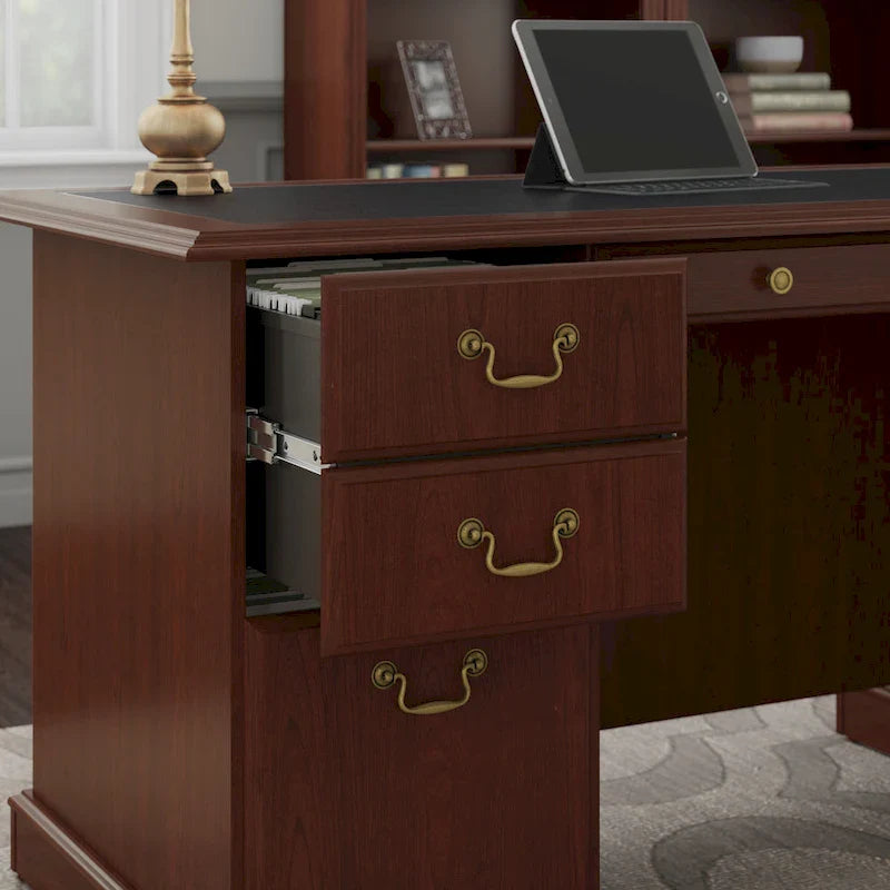 Saratoga Executive Desk with Drawers and Storage by Bush Furniture 17