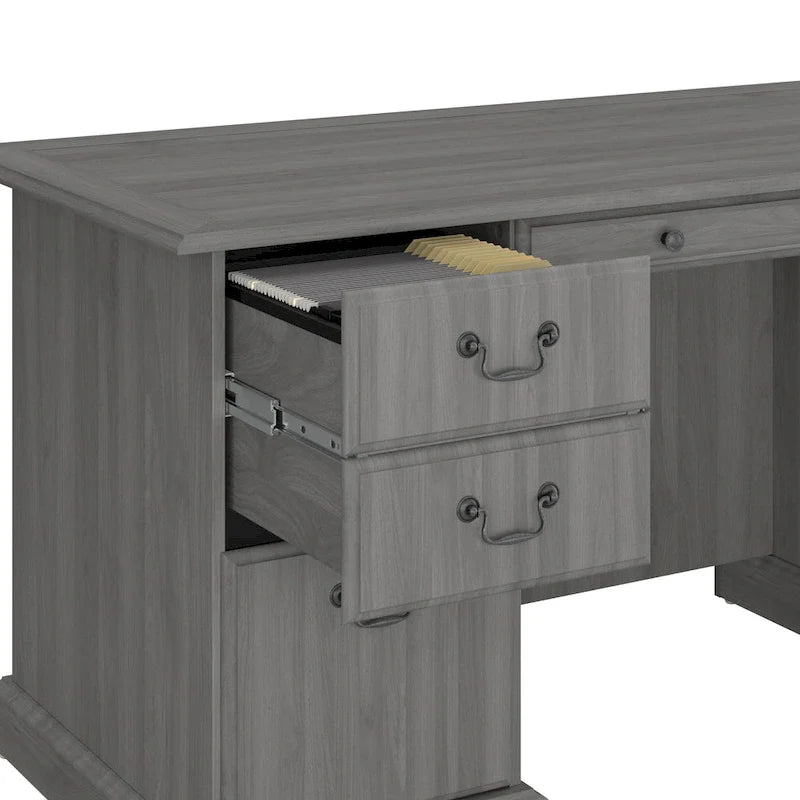 Saratoga Executive Desk with Drawers and Storage by Bush Furniture 28