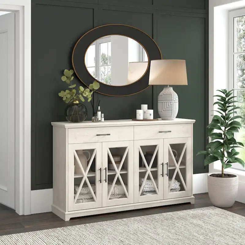 Lennox 60-Inch Buffet Cabinet with Drawers by Bush Furniture 18