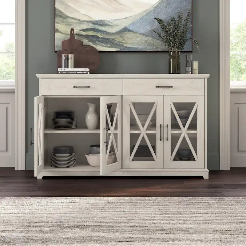 Lennox 60-Inch Buffet Cabinet with Drawers by Bush Furniture 3