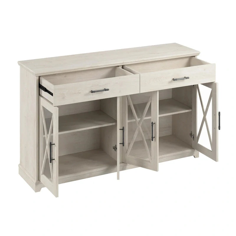 Lennox 60-Inch Buffet Cabinet with Drawers by Bush Furniture 6