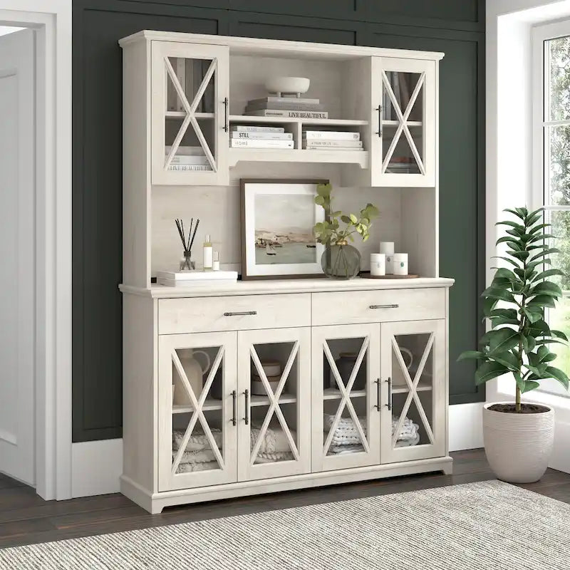 Lennox 60-Inch Buffet Cabinet with Drawers by Bush Furniture 7