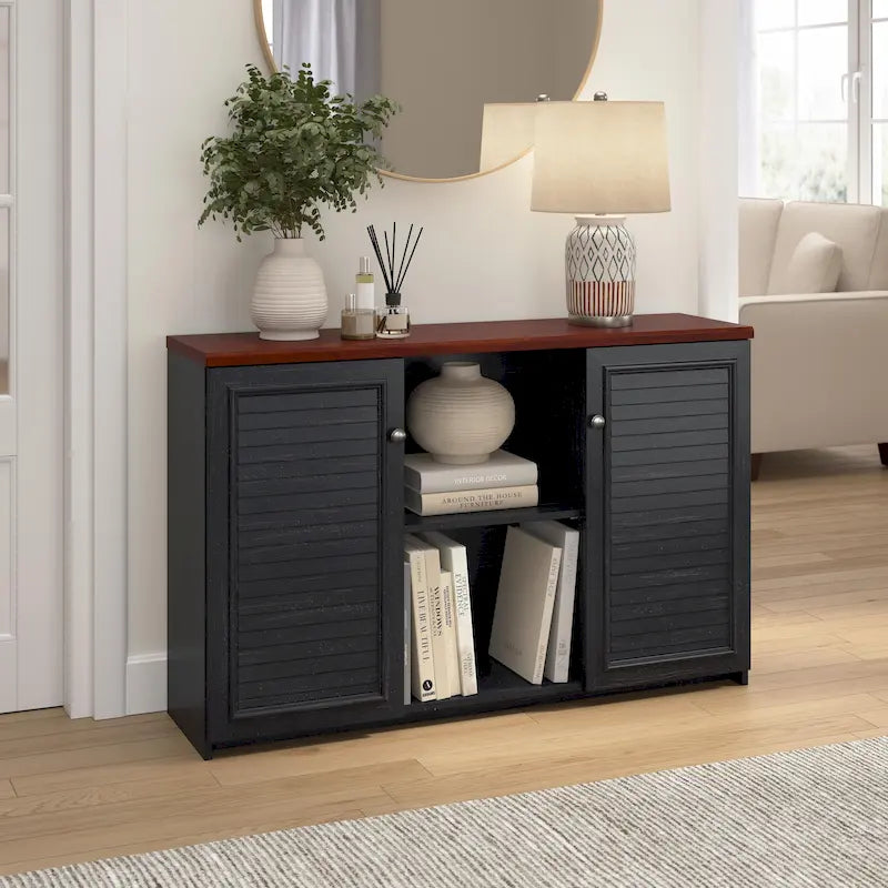 Bush Furniture Fairview Accent Cabinet Featuring Doors and Shelves 15